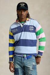 Ralph Lauren pamut hosszúujjú sötétkék, mintás, 710964972 - sötétkék XL