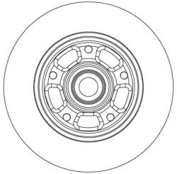 TRW Disc frana TRW SINGLE DF6549BS (DF6549BS)