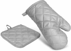 BBQ Edényfogó kesztyű és alátét szett - 25 cm - szürke BBQ 56051D (56051D)