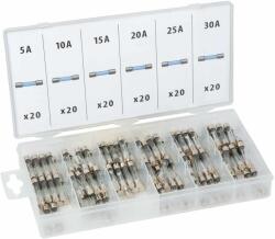 MNC Üveg biztosíték készlet tárolódobozban - 120 db - 5-30A MNC 05714 (05714) - tutiar