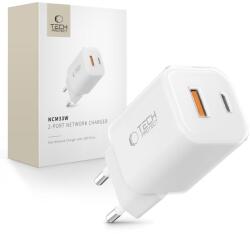 Tech-Protect NCM33W 2-portos hálózati töltő PD33W/QC3.0 fehér