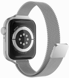 Techsuit - Óraszíj (W034) - Apple Watch 1/2/3/4/5/6/7/8/9/10/SE/SE 2/Ultra/Ultra 2 (42/44/45/46/49mm) - Ezüst