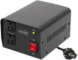 Somogyi Elektronic VTF200VA feszültségátalakító, max. 200VA, 230V/110V transzformátor, dupla 110V kimeneti aljzat két készülékhez, hordozható (VTF200VA) - scom