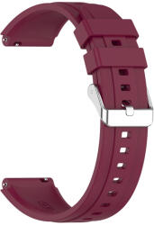 Techsuit - 18 mm-es óraszíj (W075) - Huawei Watch GT 4 (41 mm)/W1/Honor Watch S1/Garmin Venu 2S/Vivoactive 4S - Bordeaux