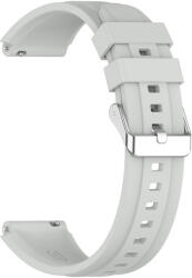 Techsuit - Óraszíj 18mm (W075) - Huawei Watch GT 4 (41mm)/W1/Honor Watch S1/Garmin Venu 2S/Vivoactive 4S - Szürke