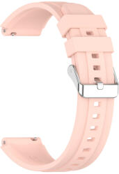 Techsuit - 18mm-es óraszíj (W075) - Huawei Watch GT 4 (41mm)/W1/Honor Watch S1/Garmin Venu 2S/Vivoactive 4S - Rózsaszín