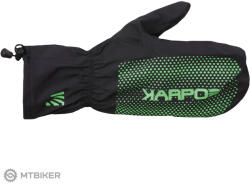 Karpos LAVAREDO RAIN kesztyű, fekete/zöld fluo (XL)