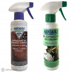 Nikwax Twin Nubuck & Suede Spray/Footwear Cleaning Gel Spray, 2 x 300 ml