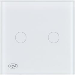 PNI Létras fejkapcsoló és dupla keresztfejes kapcsoló PNI CS202W üvegérintkezővel, fehér LED jelzővel, 800W / kapcsoló (PNI-CS202W)
