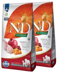  FARMINA Farmina N&D dog PUMPKIN (GF) adult medium & maxi, quail & pomegranate 2 x 12 kg