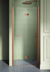 NEW TRENDY New Soleo uși de duș 100 cm înclinabilă cupru periat/sticlă transparentă D-0946A-WP (D0946AWP)