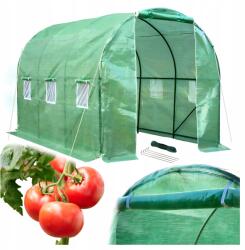 Real Garden Fólia Kerti Alagút Üvegház Sátor Állvány Fólia 3x2x2m 6m2 (RC-K-1518)
