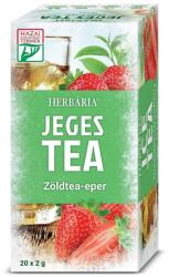Herbária Jeges tea Zöld tea-Eper - 20 filter - egeszsegpatika