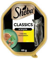Sheba Classics 85 g nedves teljes értékű eledel felnőtt macskáknak kacsával és csirkével terrine-ben