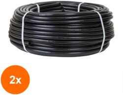 Z-TOOLS Set 2 x Furtun Picurare, Rola 100 m, 4 l/ora, Distanta Intre Picuratori 25 cm, 16 mm (LIZ-2xZLN-ZLN4472)