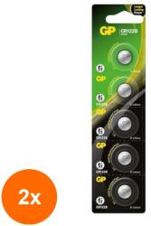GP Batteries Set 2 x 5 Baterii Buton Litiu GP CR1220, 3V, Blister (TIV-2xGPCR1220-BL5)