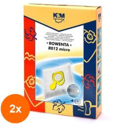 K&M Set 2 x 4 Sac Aspirator Rowenta, K&M, Sintetic (TIV-2xDUSTBAG-R012-SYN-K&M)