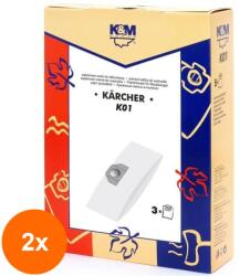 K&M Set 2 x 3 Saci Aspirator Karcher 2201, K&M, Hartie (TIV-2xDUSTBAG-K01-PAP-K&M)