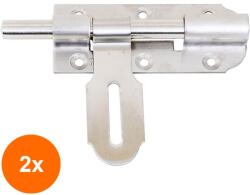 Z-TOOLS Set 2 x Zavor Usa, Marimea 4", 13 x 10 cm, Argintiu (LIZ-2xZLN-ZTS8110)