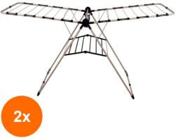 Zilan Set 2 x Uscator de Rufe Romantica, Suprafata Uscare 21 m, Metal (LIZ-2xZLN-ZLN1372)