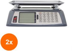 Zilan Set 2 x Cantar Electronic pentru Alimente, cu Acumulator, Capacitate Maxima 40 kg (LIZ-2xZLN-ZTS8265)
