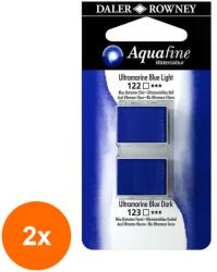 Daler-Rowney Set 2 x 2 Acuarele Godete Aquafine Daler Rowney - Yellow Ochre & Raw Sienna (CUL-2xFL131017017)