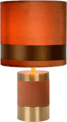 Lucide 10500/81/43 asztali kislámpa Extravaganza Frizzle 1x40W | E14 - barna, fém, kábelkapcsoló