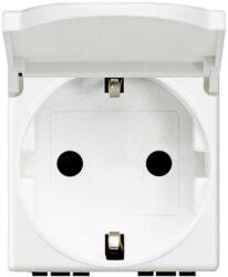 Legrand Priza schuko cu capac 2M Matix Bticino alb AM5440 2P (AM5440/2P)
