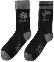 Tchibo 2 férfi Game of Thrones zokni szettben Fekete-melírozott szürke és fekete-melírozott világosszürke 38-40