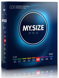 My Size - prémium 60 mm-es óvszer 3 db-os kiszerelésben