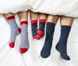 Tchibo 5 pár női zokni szettben, mintás Szürke, melírozott szürke-fehér csíkos, fehér alapon kék pöttyös, sötétkék, kék-fehér csíkos 35-38