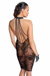  Szexi midi ruha Midi tulle dress with velvet straps in the back - xl