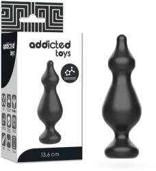 Addicted Toys - prémium anális szexuális dugó 13, 6 cm, fekete