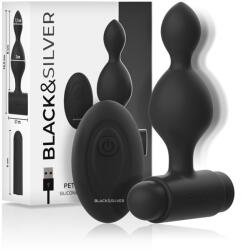 Black & Silver - Tucker Kis Szilikon Anális Dugó Távirányítóval