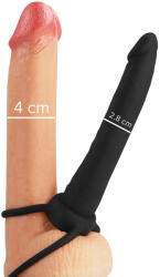 Mythology - COBI ONYX - anál dildó heregyűrűvel, 13 cm szilikon
