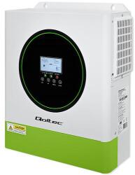 Qoltec Hibrid Napelemes Inverter Off-Grid 3500W | 100A | 24V| MPPT | BMS | Wi-Fi opció | Szinusz | Teljesítménytényező 1.0 (53865)