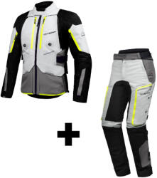  IXON VIDAR motoros túrakabát + túranadrág szett | GREY/BLACK/BRIGHT YELLOW | [ Méret: L ]