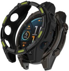 TPU CAPAC COMPLET pentru Garmin Tactix 8 AMOELD 47mm negru-verde