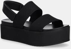 Calvin Klein Jeans szandál FLATFORM SANDAL SLING IN fekete, női, platformos, YW0YW01788 - fekete Női 38