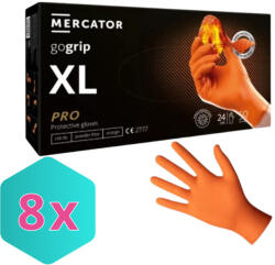 Mercator Medical GoGrip Orange Gumikesztyű XL-es 50 db/csomag KARTON - 8 csomag (K8859185203377)