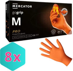 Mercator Medical GoGrip Orange Gumikesztyű M-es 50 db/csomag KARTON - 8 csomag (K8859185203353)