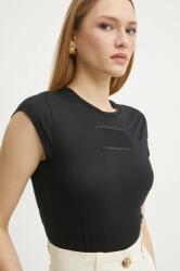 Elisabetta Franchi t-shirt női, fekete, MA00451E2 - fekete 40