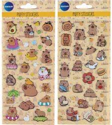 școală Set creativ de autocolante 3D pufoase Capybara 19, 5x9, 5 cm diverse modele 1 buc (P9140-1576-812709)