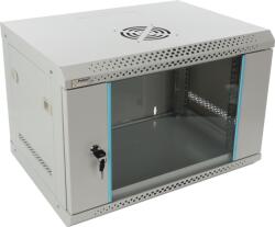 Pulsar RWA654-G 19" 6U 540x400 fali rack szekrény; lapraszerelt; szürke; könnyített kialakítás (RWA654-G) - hik-online