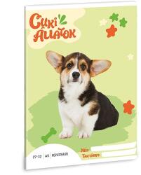Ars Una A5-ös kockás füzet - Cuki állatok - Welsh Corgi