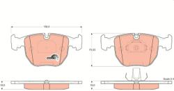 TRW Fékbetét készlet TRW GDB1261 for BMW, ALPINA (GDB1261)