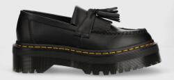 Dr. Martens bőr mokaszin Adrian Quad fekete, női, platformos, DM27989001 - fekete Férfi 39