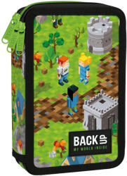 DERFORM Minecraft mintás tolltartó, 3 emeletes, töltött, BackUp, 2025, EW61 (DFM-PB7EW61) - mesescuccok