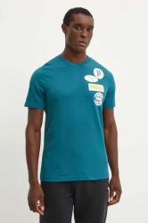 PUMA t-shirt zöld, férfi, nyomott mintás, 683208 - zöld XL