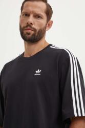 adidas Originals pamut póló Oversize Tee fekete, férfi, nyomott mintás, IZ1832 - fekete S
